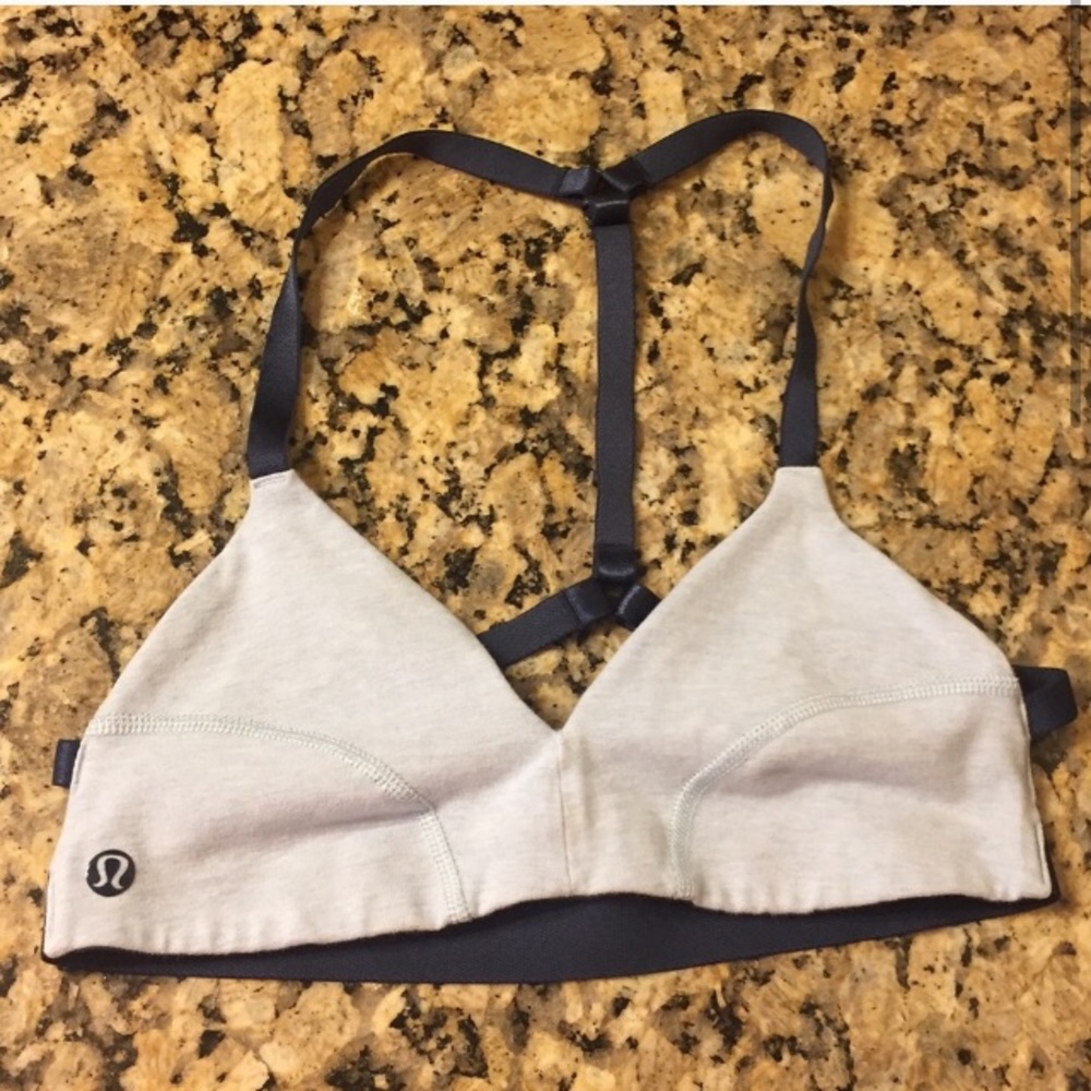 Lululemon triangle bra, capasian blue.